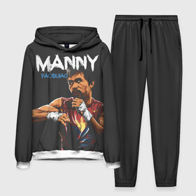 Мужской костюм 3D (с толстовкой) с принтом Manny в городе Новоалтайск,  |  | manny pacquiao | pac man | pacquiao | бокс | мэнни пакьяо | пакьяо