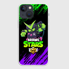 Чехол для iPhone 13 mini с принтом BRAWL STARS VIRUS 8 BIT в городе Новоалтайск,  |  | 8 bit | 8 бит | bibi | brawl stars | crow | el brown | leon | leon shark | max | mr.p | sally leon | shark | stars | tara | virus | werewolf | акула | биби | вирус | ворон | леон | оборотень | пингвин