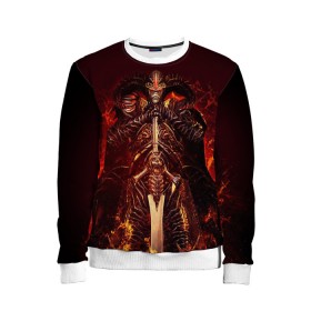 Детский свитшот 3D с принтом DEVIL MAY CRY (DMC) в городе Новоалтайск, 100% полиэстер | свободная посадка, прямой крой, мягкая тканевая резинка на рукавах и понизу свитшота | dante | devil may cry | devil may cry 5 | dmc | game | hell | play | sword | ад | данте | игры | меч