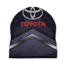 Шапка 3D с принтом TOYOTA в городе Новоалтайск, 100% полиэстер | универсальный размер, печать по всей поверхности изделия | auto | sport | toyota | авто | автомобиль | автомобильные | бренд | марка | машины | спорт | тойота