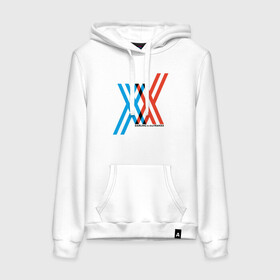 Женская толстовка хлопок с принтом Милый во Франксе в городе Новоалтайск, френч-терри, мягкий теплый начес внутри (100% хлопок) | карман-кенгуру, эластичные манжеты и нижняя кромка, капюшон с подкладом и шнурком | a 1 pictures | anime | darling in the franxx | english | franx | trigger | аниме | милый во франксе | надпись | текст