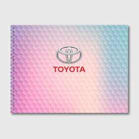 Альбом для рисования с принтом TOYOTA в городе Новоалтайск, 100% бумага
 | матовая бумага, плотность 200 мг. | Тематика изображения на принте: auto | sport | toyota | авто | автомобиль | автомобильные | бренд | марка | машины | спорт | тойота