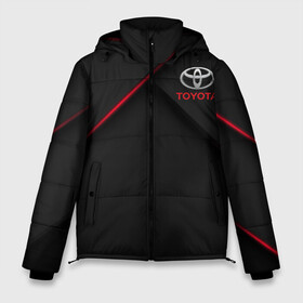 Мужская зимняя куртка 3D с принтом TOYOTA в городе Новоалтайск, верх — 100% полиэстер; подкладка — 100% полиэстер; утеплитель — 100% полиэстер | длина ниже бедра, свободный силуэт Оверсайз. Есть воротник-стойка, отстегивающийся капюшон и ветрозащитная планка. 

Боковые карманы с листочкой на кнопках и внутренний карман на молнии. | auto | sport | toyota | авто | автомобиль | автомобильные | бренд | марка | машины | спорт | тойота
