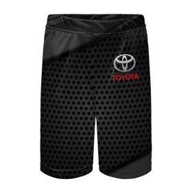 Детские спортивные шорты 3D с принтом TOYOTA в городе Новоалтайск,  100% полиэстер
 | пояс оформлен широкой мягкой резинкой, ткань тянется
 | auto | sport | toyota | авто | автомобиль | автомобильные | бренд | марка | машины | спорт | тойота
