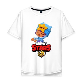 Мужская футболка хлопок Oversize с принтом BRAWL STARS SANDY в городе Новоалтайск, 100% хлопок | свободный крой, круглый ворот, “спинка” длиннее передней части | 8 bit | 8 бит | bibi | brawl stars | crow | el brown | leon | leon shark | max | mr.p | sally leon | shark | stars | virus | werewolf | акула | биби | вирус | ворон | леон | оборотень | пингвин