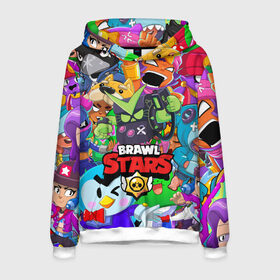 Мужская толстовка 3D с принтом BRAWL STARS VIRUS 8-BIT в городе Новоалтайск, 100% полиэстер | двухслойный капюшон со шнурком для регулировки, мягкие манжеты на рукавах и по низу толстовки, спереди карман-кенгуру с мягким внутренним слоем. | 8 bit | 8 бит | bibi | brawl stars | crow | el brown | leon | leon shark | max | mr.p | sally leon | shark | stars | virus | werewolf | акула | биби | вирус | ворон | леон | оборотень | пингвин