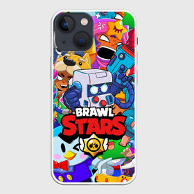 Чехол для iPhone 13 mini с принтом BRAWL STARS 8 BIT | БРАВЛ СТАРС (Z) в городе Новоалтайск,  |  | 8 bit | 8 бит | bibi | brawl stars | crow | el brown | leon | leon shark | max | mr.p | sally leon | shark | stars | virus | werewolf | акула | биби | вирус | ворон | леон | оборотень | пингвин