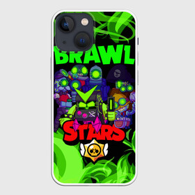 Чехол для iPhone 13 mini с принтом BRAWL STARS ROBO TEAM в городе Новоалтайск,  |  | 8 | 8bit | bit | brawl | brawlstars | crow | leon | leonskin | max | mr p | sally | virus | бит | бравл | звезды | игра | космо | леон | макс | мультик | пламя | робот | старc | старз