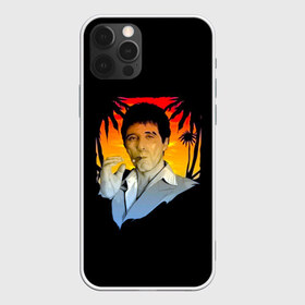 Чехол для iPhone 12 Pro Max с принтом Тони Монтана в городе Новоалтайск, Силикон |  | criminal | gangster | mafia | tony montana | актер | аль пачино | банда | бандит | гангстер | кино | костюм | крестный отец | криминал | лицо со шрамом | мафия | пальмы | парню | прикольная | природа | тони монтана