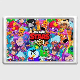 Магнит 45*70 с принтом BRAWL STARS в городе Новоалтайск, Пластик | Размер: 78*52 мм; Размер печати: 70*45 | Тематика изображения на принте: 8 bit | 8 бит | bibi | brawl stars | crow | el brown | leon | leon shark | max | mr.p | sally leon | shark | stars | virus | werewolf | акула | биби | вирус | ворон | леон | оборотень | пингвин