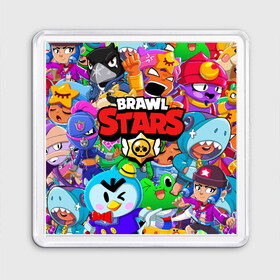 Магнит 55*55 с принтом BRAWL STARS | БРАВЛ СТАРС (Z) в городе Новоалтайск, Пластик | Размер: 65*65 мм; Размер печати: 55*55 мм | Тематика изображения на принте: 8 bit | 8 бит | bibi | brawl stars | crow | el brown | leon | leon shark | max | mr.p | sally leon | shark | stars | virus | werewolf | акула | биби | вирус | ворон | леон | оборотень | пингвин