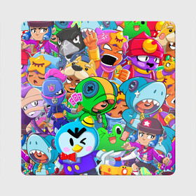 Магнит виниловый Квадрат с принтом BRAWL STARS | БРАВЛ СТАРС (Z) в городе Новоалтайск, полимерный материал с магнитным слоем | размер 9*9 см, закругленные углы | Тематика изображения на принте: 8 bit | 8 бит | bibi | brawl stars | crow | el brown | leon | leon shark | max | mr.p | sally leon | shark | stars | virus | werewolf | акула | биби | вирус | ворон | леон | оборотень | пингвин