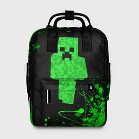 Женский рюкзак 3D с принтом MINECRAFT. в городе Новоалтайск, 100% полиэстер | лямки с регулируемой длиной, сверху ручки, чтобы рюкзак нести как сумку. Основное отделение закрывается на молнию, как и внешний карман. Внутри два дополнительных кармана, один из которых закрывается на молнию. По бокам два дополнительных кармашка, куда поместится маленькая бутылочка
 | craft | game | mine | minecraft | minecraftmemories | pixel | twitter | игра | майнкрафт | маркус перссон | пиксель | ремесло | шахта