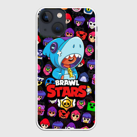 Чехол для iPhone 13 mini с принтом BRAWL STARS LEON SHARK в городе Новоалтайск,  |  | 8 bit | 8 бит | bibi | brawl stars | crow | el brown | leon | leon shark | max | mr.p | sally leon | shark | stars | virus | werewolf | акула | биби | вирус | ворон | леон | оборотень | пингвин