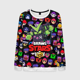 Мужской свитшот 3D с принтом BRAWL STARS VIRUS 8-BIT в городе Новоалтайск, 100% полиэстер с мягким внутренним слоем | круглый вырез горловины, мягкая резинка на манжетах и поясе, свободная посадка по фигуре | 8 bit | 8 бит | bibi | brawl stars | crow | el brown | leon | leon shark | max | mr.p | sally leon | shark | stars | virus | werewolf | акула | биби | вирус | ворон | леон | оборотень | пингвин