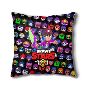 Подушка 3D с принтом BRAWL STARS BIBI в городе Новоалтайск, наволочка – 100% полиэстер, наполнитель – холлофайбер (легкий наполнитель, не вызывает аллергию). | состоит из подушки и наволочки. Наволочка на молнии, легко снимается для стирки | 8 bit | 8 бит | bibi | brawl stars | crow | el brown | leon | leon shark | max | mr.p | sally leon | shark | stars | virus | werewolf | акула | биби | вирус | ворон | леон | оборотень | пингвин