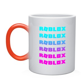 Кружка хамелеон с принтом ROBLOX в городе Новоалтайск, керамика | меняет цвет при нагревании, емкость 330 мл | game | gamer | logo | minecraft | roblox | simulator | supreme | игра | конструктор | лого | майнкрафт | персонажи | симулятор | строительство | супреме | суприм | суприме | фигура
