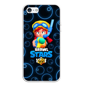 Чехол для iPhone 5/5S матовый с принтом Brawl Stars Summer Jessie в городе Новоалтайск, Силикон | Область печати: задняя сторона чехла, без боковых панелей | 8 бит | bea | bo | brawl stars | brock | crow | darryl | dynamike | frank | gt max | gt макс | max | mortis | sally leon | sally ле | sandy | shark leon | spike | virus 8 bit | акула леон | беа | бо | бравл старс | брок | джесси | динамайк