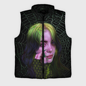 Мужской жилет утепленный 3D с принтом ПАУТИНА в городе Новоалтайск,  |  | bad guy | billie eilish | music | ocean eyes | pop | билли айлиш | билли эйлиш | девушка | музыка