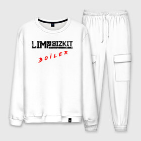 Мужской костюм хлопок с принтом LIMP BIZKIT в городе Новоалтайск, 100% хлопок | на свитшоте круглая горловина, мягкая резинка по низу. Брюки заужены к низу, на них два вида карманов: два “обычных” по бокам и два объемных, с клапанами, расположенные ниже линии бедра. Брюки с мягкой трикотажной резинкой на поясе и по низу штанин. В поясе для дополнительного комфорта — широкие завязки | dj lethal | limp bizkit | rock | джон отто | лимп бизкит | майк смит | музыка | роб уотерс | рок | сэм риверс | терри бальзамо | уэс борланд | фред дёрст