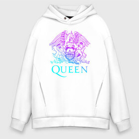 Мужское худи Oversize хлопок с принтом QUEEN в городе Новоалтайск, френч-терри — 70% хлопок, 30% полиэстер. Мягкий теплый начес внутри —100% хлопок | боковые карманы, эластичные манжеты и нижняя кромка, капюшон на магнитной кнопке | Тематика изображения на принте: queen | rock | брайан мэи | группа queen | группа квин | джон дикон | квин | королева | король | роджер тейлор | рок | фредди меркьюри