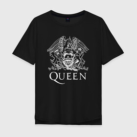 Мужская футболка хлопок Oversize с принтом QUEEN | Фредди Меркьюри в городе Новоалтайск, 100% хлопок | свободный крой, круглый ворот, “спинка” длиннее передней части | queen | rock | брайан мэи | группа queen | группа квин | джон дикон | квин | королева | король | роджер тейлор | рок | фредди меркьюри