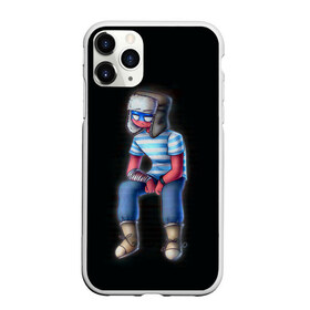 Чехол для iPhone 11 Pro Max матовый с принтом CountryHumans - Россия в городе Новоалтайск, Силикон |  | Тематика изображения на принте: 23 | army | country | countryhumans | humans | memes | patriot | russia | армия | звезда | красная | мем | патриот | россия | страна | тельняшка | флаг | человечек | шапка