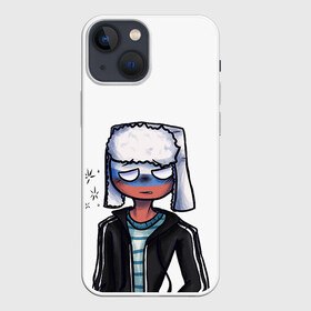 Чехол для iPhone 13 mini с принтом CountryHumans   Россия в городе Новоалтайск,  |  | Тематика изображения на принте: 23 | army | country | countryhumans | humans | memes | patriot | russia | армия | звезда | красная | мем | патриот | россия | страна | тельняшка | флаг | человечек | шапка