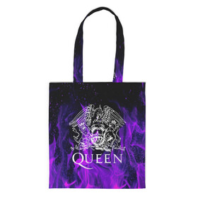 Шоппер 3D с принтом QUEEN в городе Новоалтайск, 100% полиэстер | Плотность: 200 г/м2; Размер: 34×35 см; Высота лямок: 30 см | queen | rock | брайан мэи | группа queen | группа квин | джон дикон | квин | королева | король | роджер тейлор | рок | фредди меркьюри