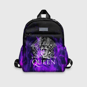 Детский рюкзак 3D с принтом QUEEN | ФРЕДДИ МЕРКЬЮРИ (Z) в городе Новоалтайск, 100% полиэстер | лямки с регулируемой длиной, сверху петелька, чтобы рюкзак можно было повесить на вешалку. Основное отделение закрывается на молнию, как и внешний карман. Внутри дополнительный карман. По бокам два дополнительных кармашка | queen | rock | брайан мэи | группа queen | группа квин | джон дикон | квин | королева | король | роджер тейлор | рок | фредди меркьюри
