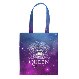 Шоппер 3D с принтом QUEEN в городе Новоалтайск, 100% полиэстер | Плотность: 200 г/м2; Размер: 34×35 см; Высота лямок: 30 см | queen | rock | брайан мэи | группа queen | группа квин | джон дикон | квин | королева | король | роджер тейлор | рок | фредди меркьюри