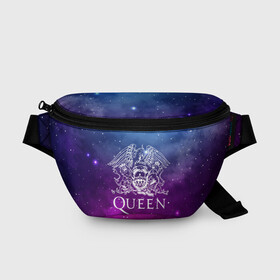 Поясная сумка 3D с принтом QUEEN в городе Новоалтайск, 100% полиэстер | плотная ткань, ремень с регулируемой длиной, внутри несколько карманов для мелочей, основное отделение и карман с обратной стороны сумки застегиваются на молнию | queen | rock | брайан мэи | группа queen | группа квин | джон дикон | квин | королева | король | роджер тейлор | рок | фредди меркьюри