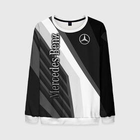 Мужской свитшот 3D с принтом Mercedes-Benz в городе Новоалтайск, 100% полиэстер с мягким внутренним слоем | круглый вырез горловины, мягкая резинка на манжетах и поясе, свободная посадка по фигуре | amg | benz | cars | drive | mercedes | supercars | амг | бенц | гелендваген | гонки | мерин | мерс | мерседес | обзор | скорость | форма
