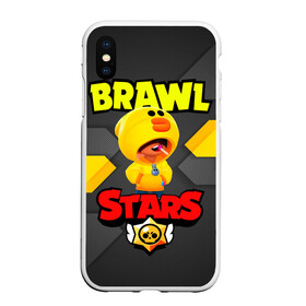 Чехол для iPhone XS Max матовый с принтом BRAWL STARS SALLY LEON в городе Новоалтайск, Силикон | Область печати: задняя сторона чехла, без боковых панелей | Тематика изображения на принте: 8 | 8bit | bit | brawl | brawlstars | crow | leon | leonskin | max | mr p | sally | virus | бит | бравл | звезды | игра | леон | макс | мультик | пламя | робот | старc | старз