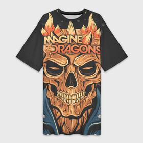 Платье-футболка 3D с принтом Imagine Dragons в городе Новоалтайск,  |  | alternative | believer | demons | dragons | imagines | imagining | interscope | kid | korner | radioactive | records | альтернативный рок | имеджин драгонс | инди | поп | электроник
