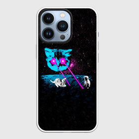 Чехол для iPhone 13 Pro с принтом Кошак в городе Новоалтайск,  |  | Тематика изображения на принте: animal | art | cat | meme | nasa | space | stars | арт | астрономия | вселенная | галактика | голова | грозовой кошак | животное | космос | кот | котята | кошка | мем | наса | прикольная | тренд