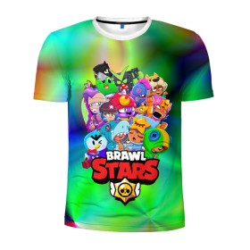 Мужская футболка 3D спортивная с принтом BRAWL STARS в городе Новоалтайск, 100% полиэстер с улучшенными характеристиками | приталенный силуэт, круглая горловина, широкие плечи, сужается к линии бедра | 8 bit | 8 бит | bibi | brawl stars | crow | el brown | leon | leon shark | max | mr.p | sally leon | shark | stars | virus | werewolf | акула | биби | вирус | ворон | леон | оборотень | пингвин