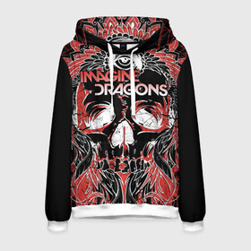 Мужская толстовка 3D с принтом Imagine Dragons в городе Новоалтайск, 100% полиэстер | двухслойный капюшон со шнурком для регулировки, мягкие манжеты на рукавах и по низу толстовки, спереди карман-кенгуру с мягким внутренним слоем. | alternative | believer | demons | dragons | imagines | imagining | interscope | kid | korner | radioactive | records | альтернативный рок | имеджин драгонс | инди | поп | электроник