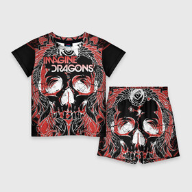 Детский костюм с шортами 3D с принтом Imagine Dragons в городе Новоалтайск,  |  | alternative | believer | demons | dragons | imagines | imagining | interscope | kid | korner | radioactive | records | альтернативный рок | имеджин драгонс | инди | поп | электроник