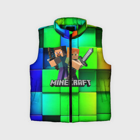 Детский жилет утепленный 3D с принтом MINECRAFT в городе Новоалтайск,  |  | block | creeper | cube | minecraft | pixel | блок | геометрия | крафт | крипер | кубики | майнкрафт | пиксели