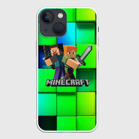 Чехол для iPhone 13 mini с принтом MINECRAFT в городе Новоалтайск,  |  | block | creeper | cube | minecraft | pixel | блок | геометрия | крафт | крипер | кубики | майнкрафт | пиксели