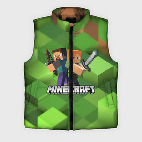 Мужской жилет утепленный 3D с принтом MINECRAFT  МАЙНКРАФТ в городе Новоалтайск,  |  | block | creeper | cube | minecraft | pixel | блок | геометрия | крафт | крипер | кубики | майнкрафт | пиксели