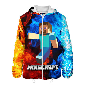 Мужская куртка 3D с принтом MINECRAFT | МАЙНКРАФТ (Z) в городе Новоалтайск, ткань верха — 100% полиэстер, подклад — флис | прямой крой, подол и капюшон оформлены резинкой с фиксаторами, два кармана без застежек по бокам, один большой потайной карман на груди. Карман на груди застегивается на липучку | block | creeper | cube | minecraft | pixel | блок | геометрия | крафт | крипер | кубики | майнкрафт | пиксели