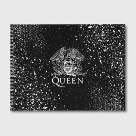 Альбом для рисования с принтом QUEEN в городе Новоалтайск, 100% бумага
 | матовая бумага, плотность 200 мг. | Тематика изображения на принте: queen | rock | брайан мэи | группа queen | группа квин | джон дикон | квин | королева | король | роджер тейлор | рок | фредди меркьюри
