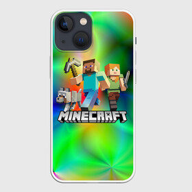 Чехол для iPhone 13 mini с принтом MINECRAFT | МАЙНКРАФТ (Z) в городе Новоалтайск,  |  | block | creeper | cube | minecraft | pixel | блок | геометрия | крафт | крипер | кубики | майнкрафт | пиксели