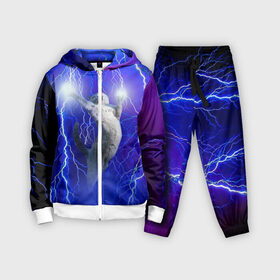 Детский костюм 3D с принтом Грозовой кошак. в городе Новоалтайск,  |  | Тематика изображения на принте: cat | грозовой кот | грозовой кошак | животные | звери | кот | котики | кошак | молния