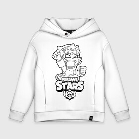 Детское худи Oversize хлопок с принтом Brawl Stars SANDY (раскраска) в городе Новоалтайск, френч-терри — 70% хлопок, 30% полиэстер. Мягкий теплый начес внутри —100% хлопок | боковые карманы, эластичные манжеты и нижняя кромка, капюшон на магнитной кнопке | brawl | brawl stars | crow | leon | sally | shark | stars | акула | бравл | бравл старс | браво старс | игра | компьютерная | кров | леон | леон акула | раскраска | старс | шарк