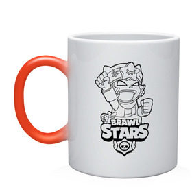 Кружка хамелеон с принтом Brawl Stars SANDY (раскраска) в городе Новоалтайск, керамика | меняет цвет при нагревании, емкость 330 мл | Тематика изображения на принте: brawl | brawl stars | crow | leon | sally | shark | stars | акула | бравл | бравл старс | браво старс | игра | компьютерная | кров | леон | леон акула | раскраска | старс | шарк