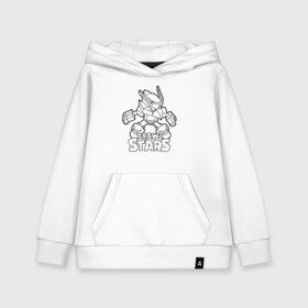 Детская толстовка хлопок с принтом Brawl Stars (раскраска) в городе Новоалтайск, 100% хлопок | Круглый горловой вырез, эластичные манжеты, пояс, капюшен | brawl | brawl stars | crow | leon | sally | shark | stars | акула | бравл | бравл старс | браво старс | игра | компьютерная | кров | леон | леон акула | раскраска | старс | шарк