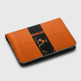 Картхолдер с принтом с принтом HEARTLESS в городе Новоалтайск, натуральная матовая кожа | размер 7,3 х 10 см; кардхолдер имеет 4 кармана для карт; | Тематика изображения на принте: blinding lights | heartless | starboy | the weekend | уикенд